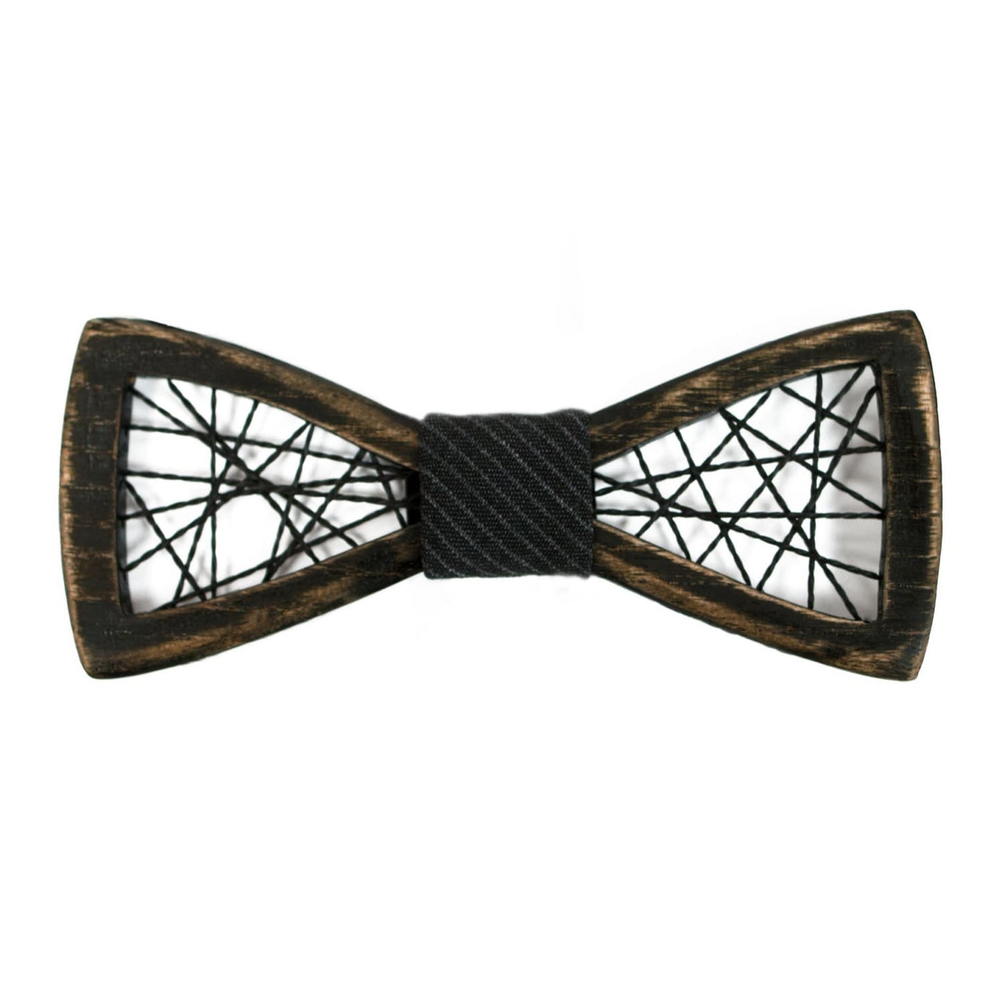 Ash & Walnut Wooden Bow Tie: Groomsmen Wedding Accessory