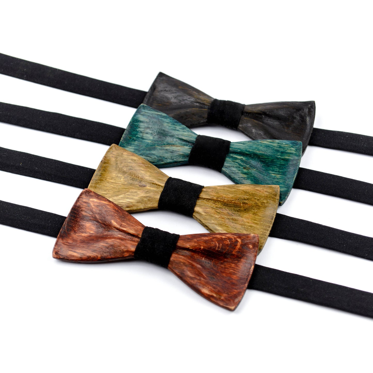 Oak Wood Bow Tie for Men: Wedding Groomsmen Gift Box