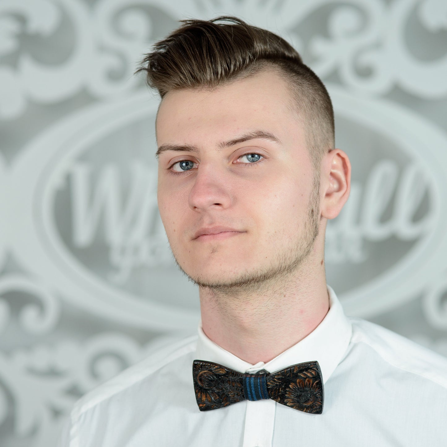 Engraved Wooden Bow Tie, Ash Wood Groomsmen Gift