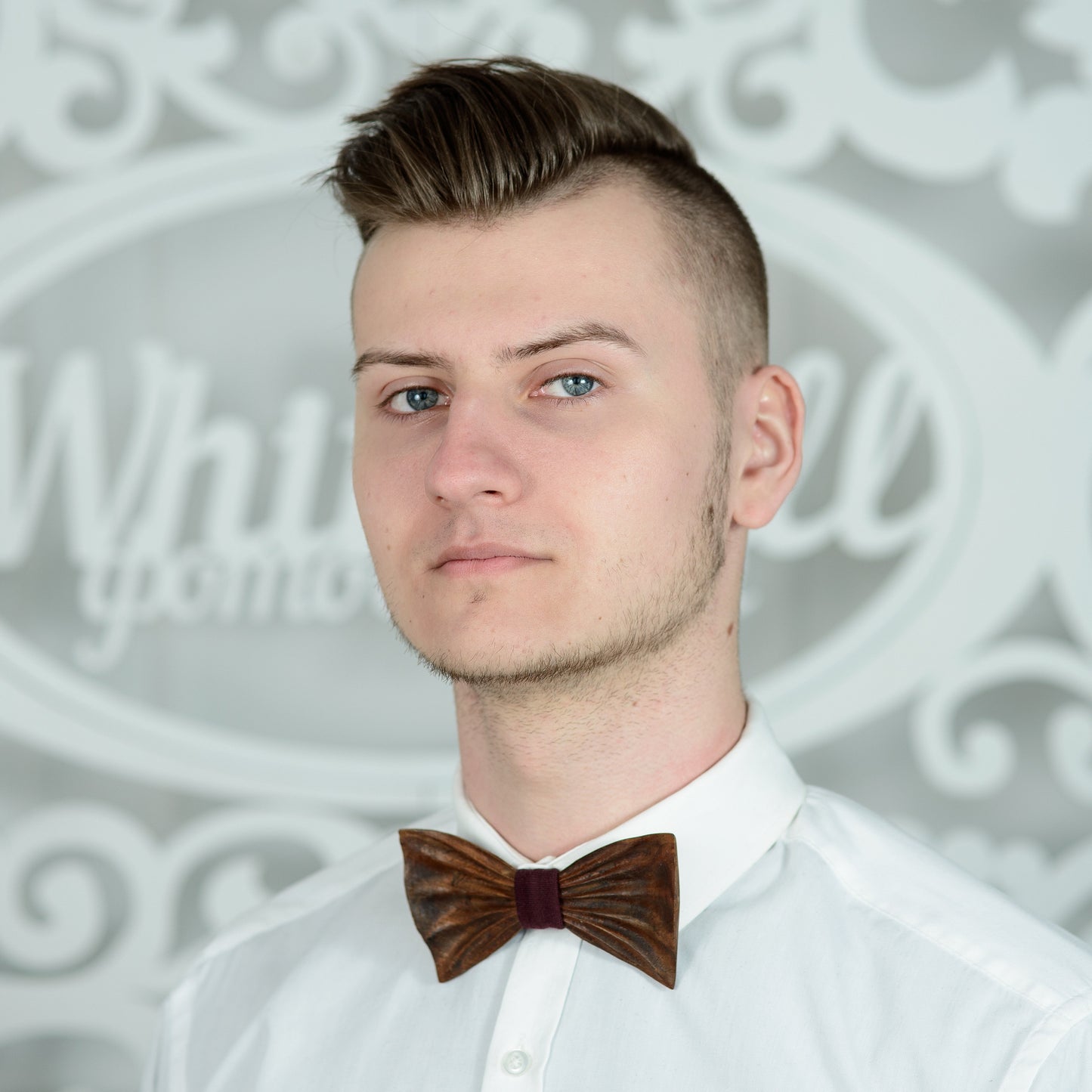 Handmade Wooden Bow Tie, Ukraine Groomsmen Gift