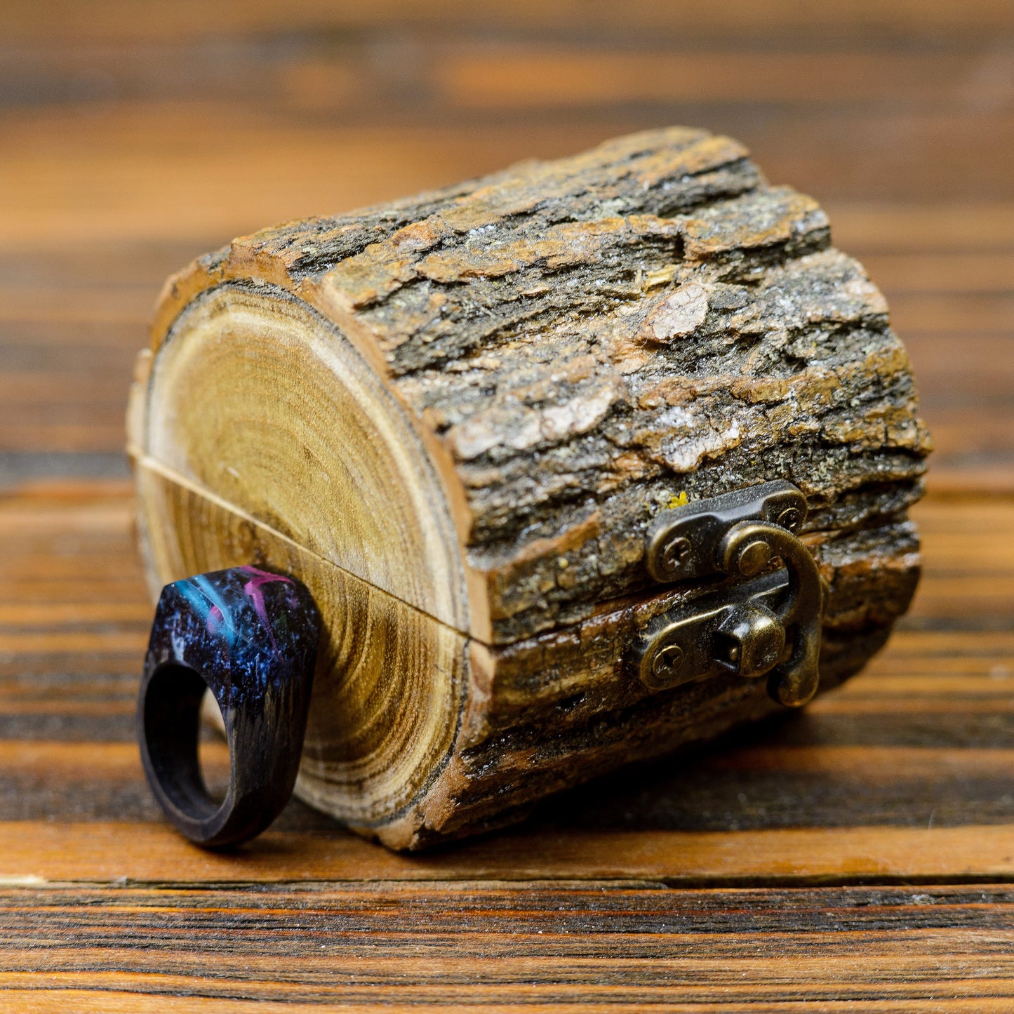 Personalized Rustic Wood Ring Box: Engagement Proposal, Wedding Ring Holder