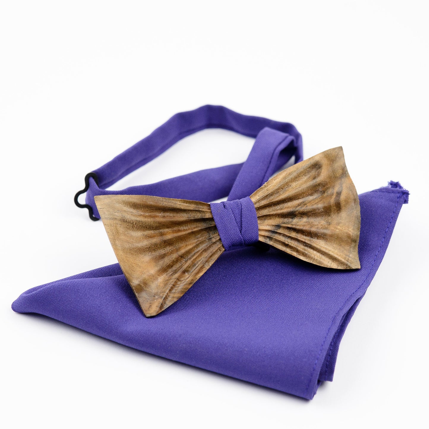 Walnut Wooden Bow Tie Cufflink Set, Groom Best Man Gift