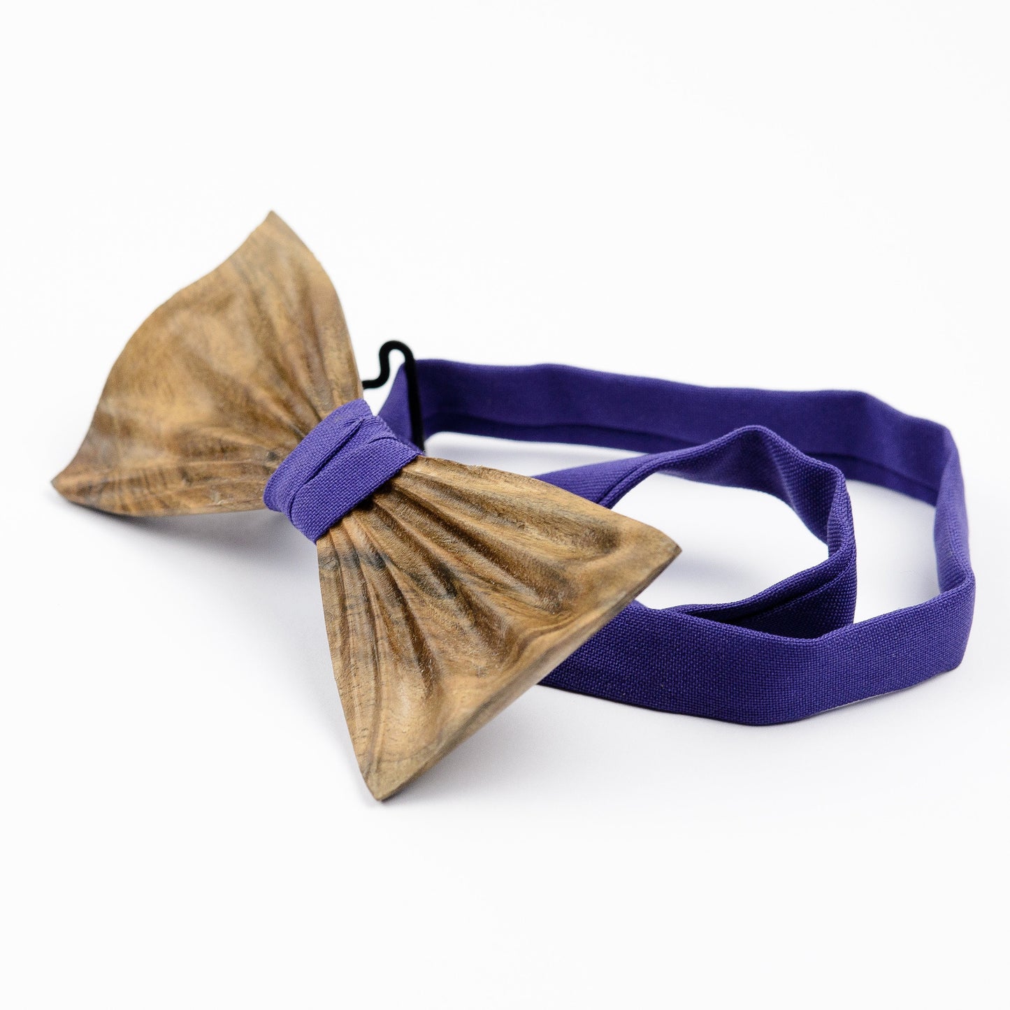 Wooden Bow Tie Cuff Links Set: Walnut Groomsmen Gift