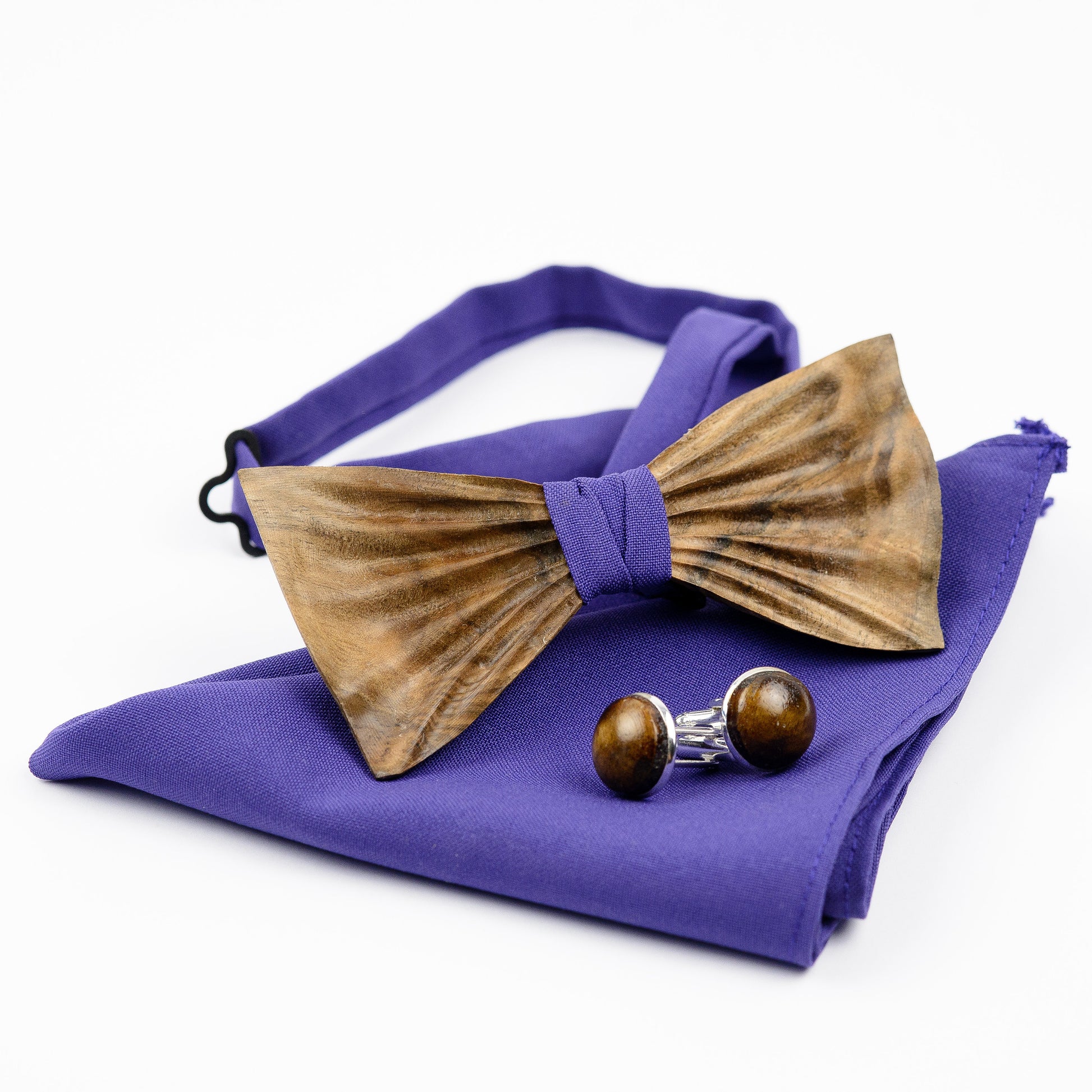Wooden Bow Tie Set For Groom, Personalized Bowtie, Best Man Gift