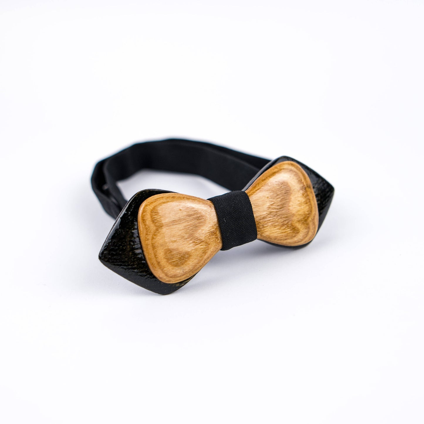 Handmade Ash Wood Bow Tie, Groomsmen Gift Box