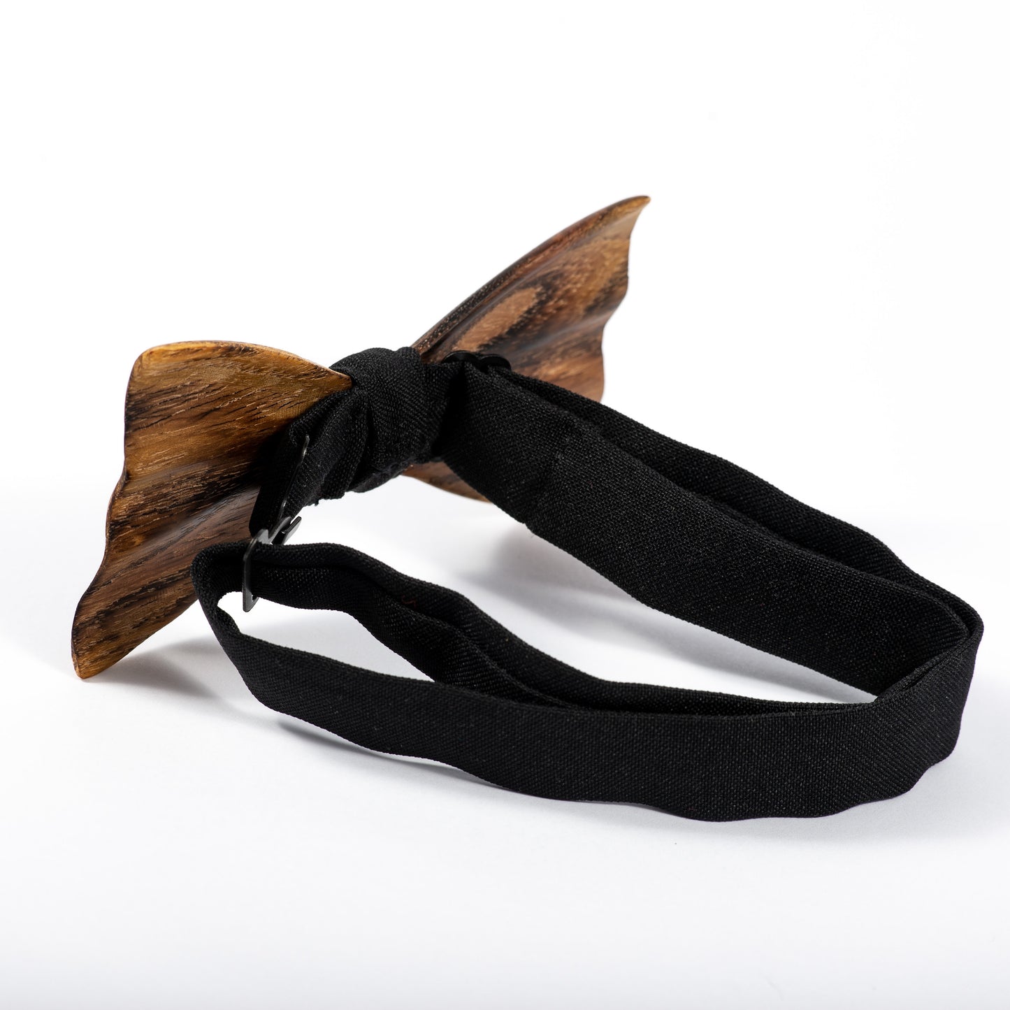 Handmade Oak Wood Bow Tie: Brown Barn Wedding Groomsmen Gift