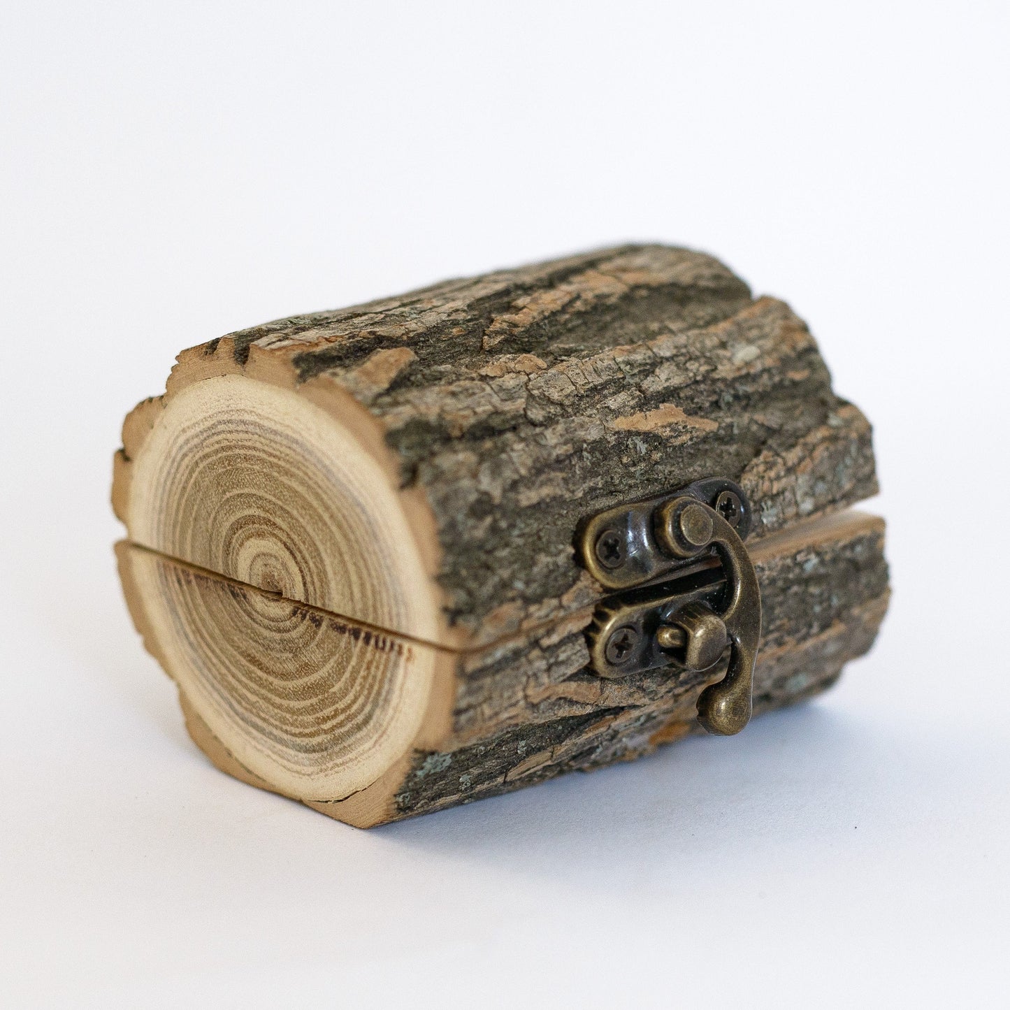Personalized Wood Engagement Ring Box: Rustic Wedding Ring Holder