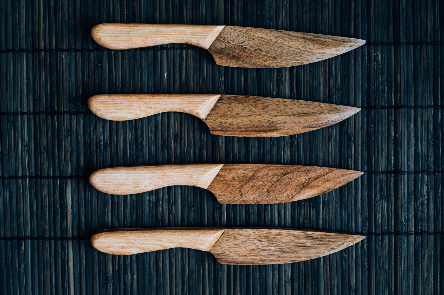 Personalized Wooden Cheese Board Set: Walnut & Ash Knife and Forks