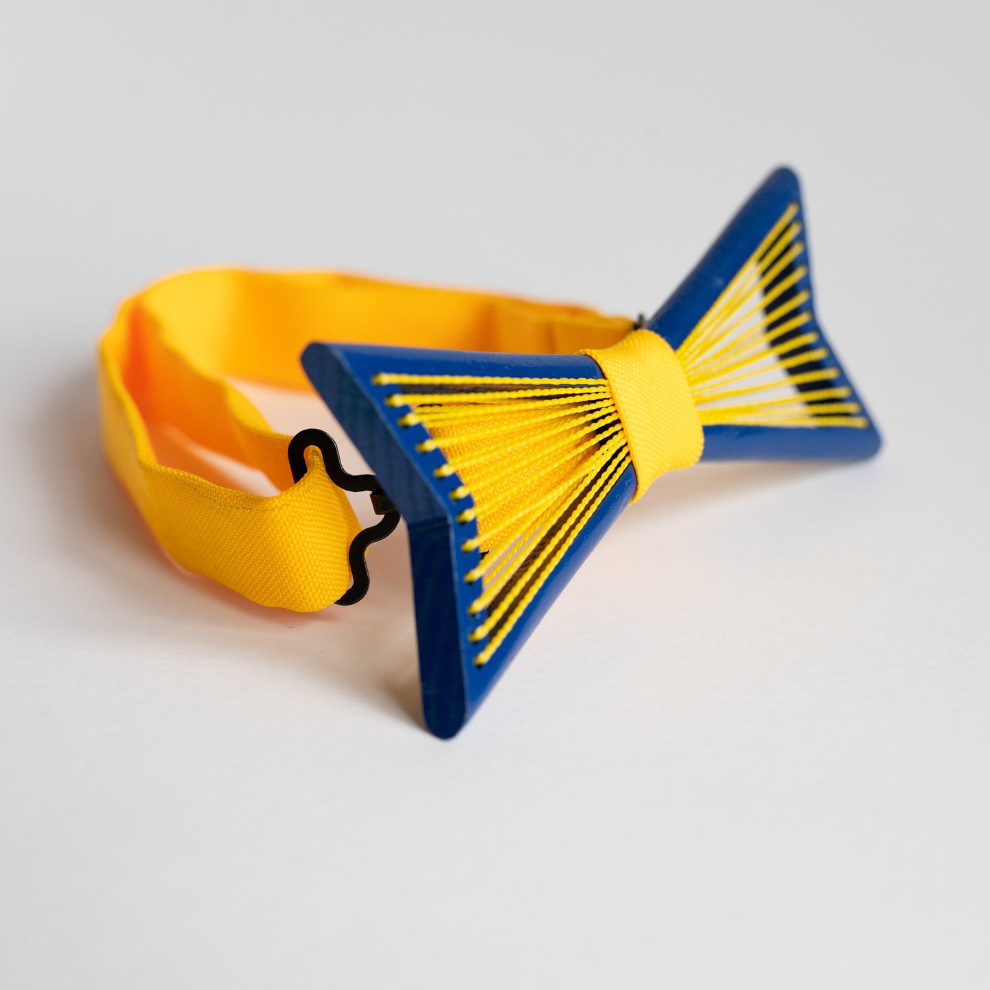 Ukraine Colors Wooden Bow Tie for Men in Personalized Wood Gift Box