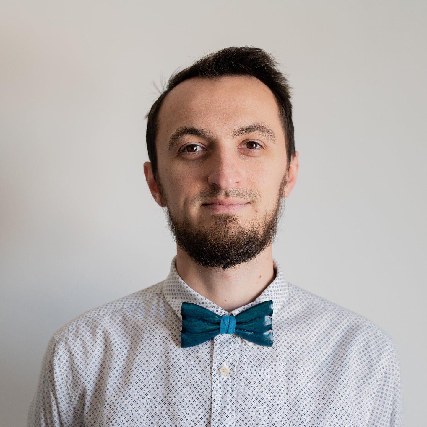 Handmade Walnut Wood Bow Tie: Groomsmen Gift, Wedding Accessory