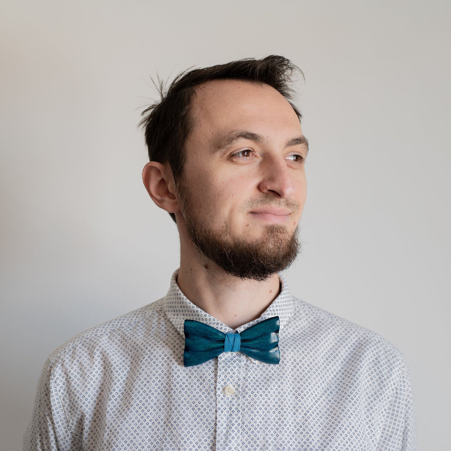 Handmade Walnut Wood Bow Tie: Groomsmen Gift, Wedding Accessory