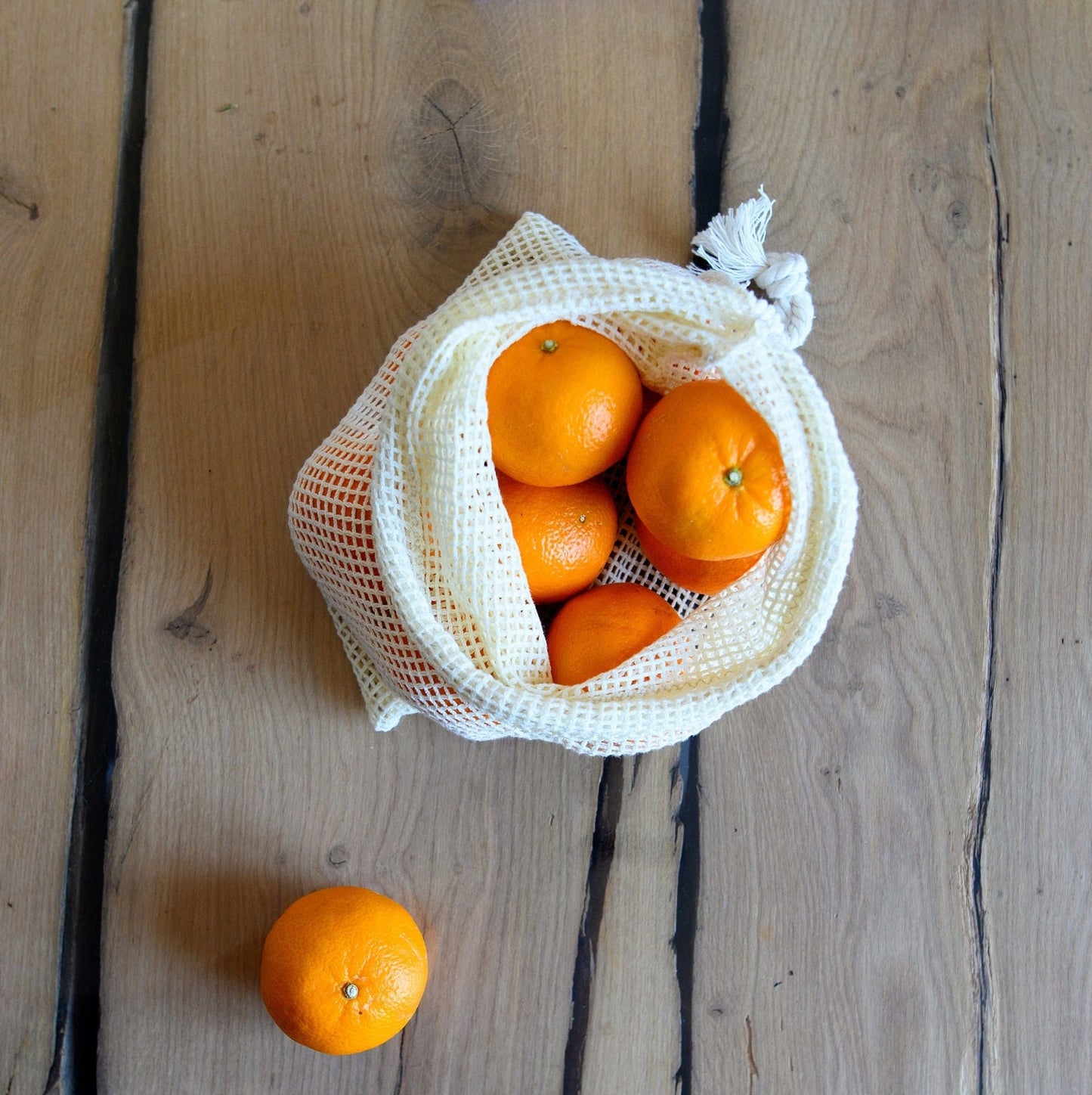 Organic Linen Eco Bag Set: Reusable Net Produce Bags