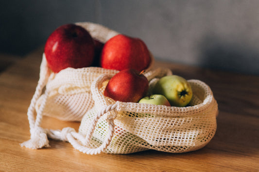 Organic Linen Eco Bag Set: Reusable Net Produce Bags