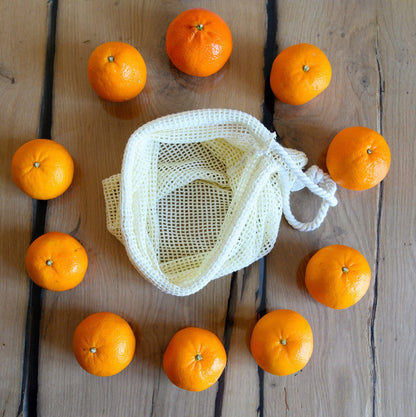 Organic Linen Eco Bag Set: Reusable Net Produce Bags