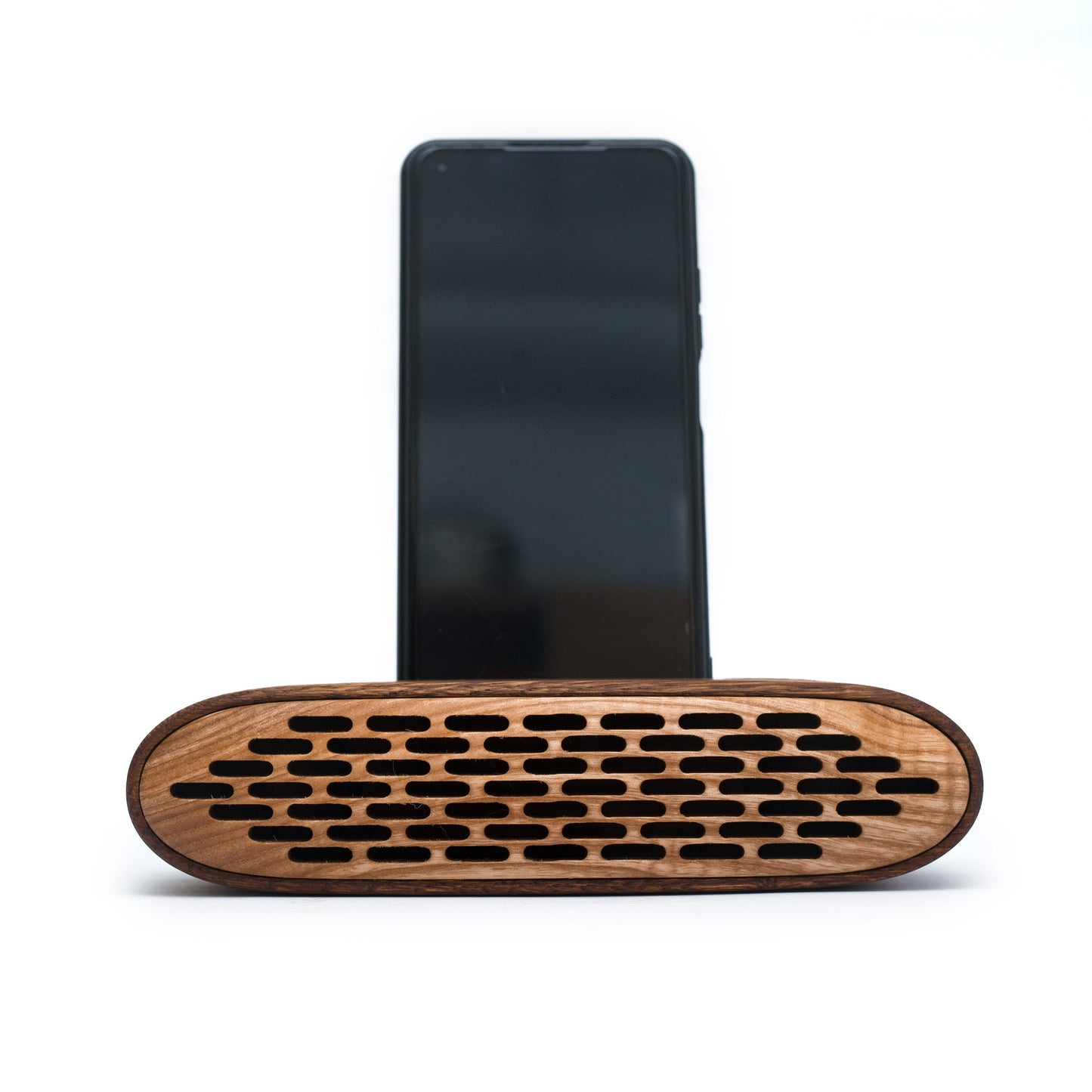 Luxury wooden phone stand – perfect 5th anniversary or birthday gift