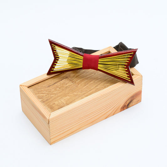 Oak Wood Bow Tie, Groomsmen Gift, Handmade in Ukraine