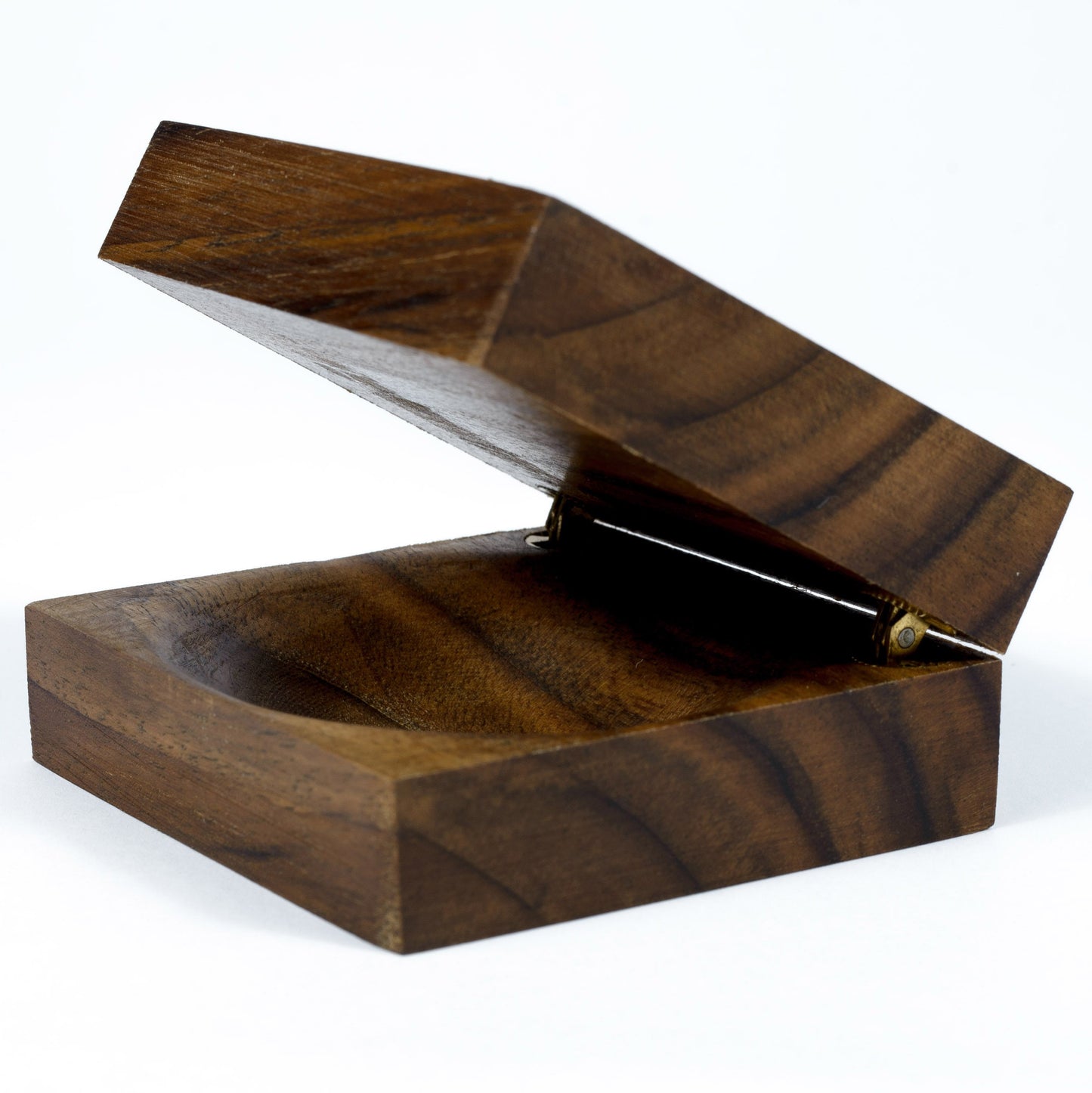 Custom Engraved Walnut Wood Ring Box: Rustic Wedding Proposal