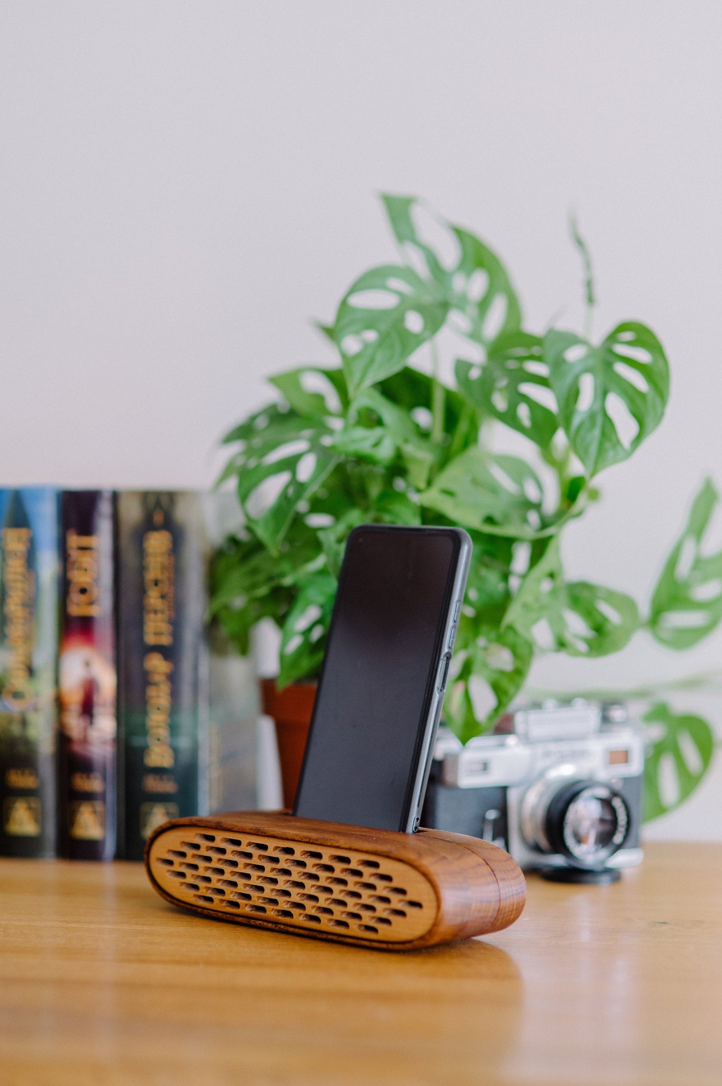 Handmade wooden phone dock – ideal retirement or housewarming gift