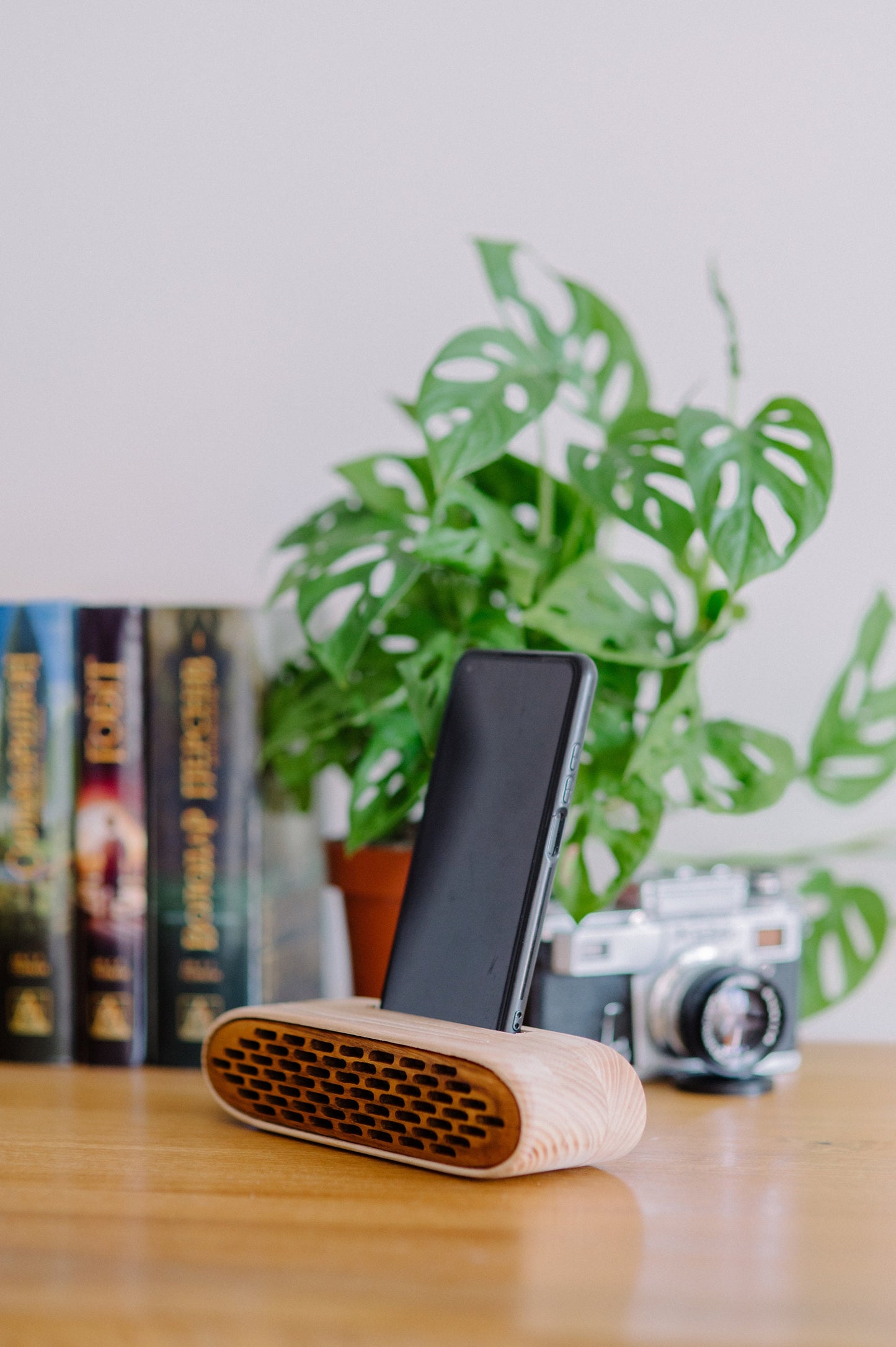 Handmade wooden phone dock – ideal retirement or housewarming gift