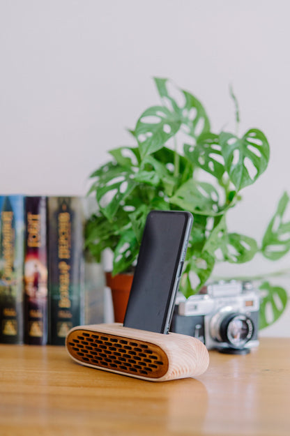 Handmade wooden phone dock – ideal retirement or housewarming gift