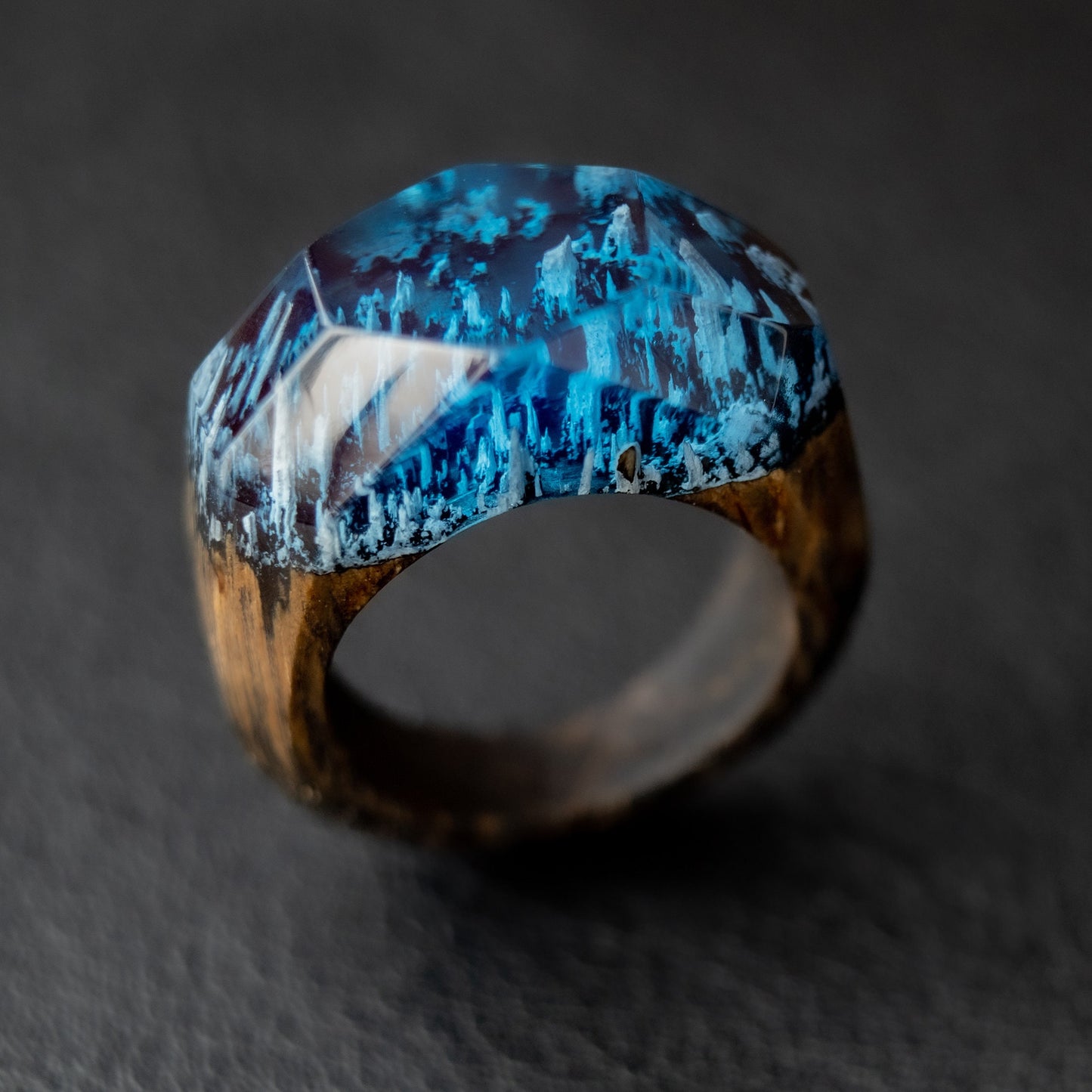 Wood Resin Ring Gift For Wife 5th Anniversary Gift