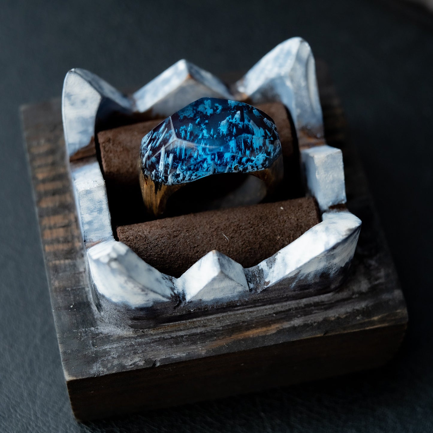 Wood Resin Ring Gift For Wife 5th Anniversary Gift
