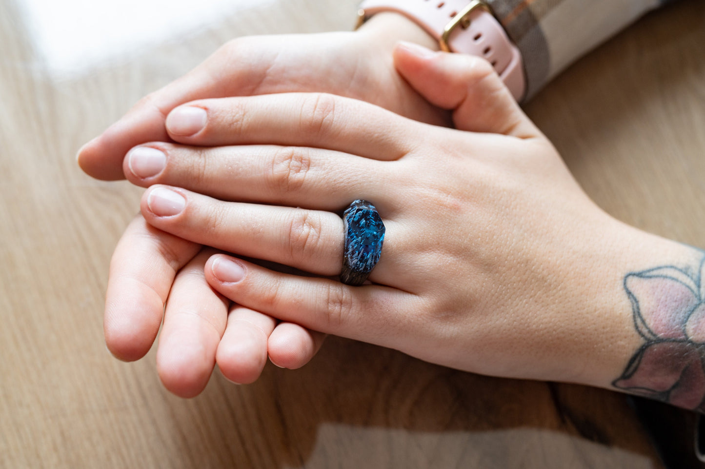 Wood Resin Ring Gift For Wife 5th Anniversary Gift