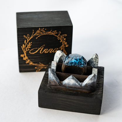 Wood Resin Ring Gift For Wife 5th Anniversary Gift