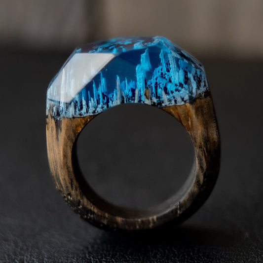 Wood Resin Ring Gift For Wife 5th Anniversary Gift