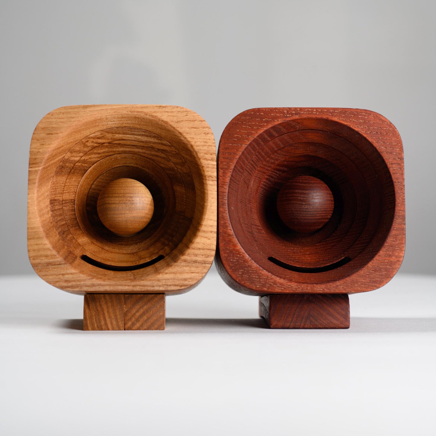 Stylish desk accessory and docking station for any smartphone.