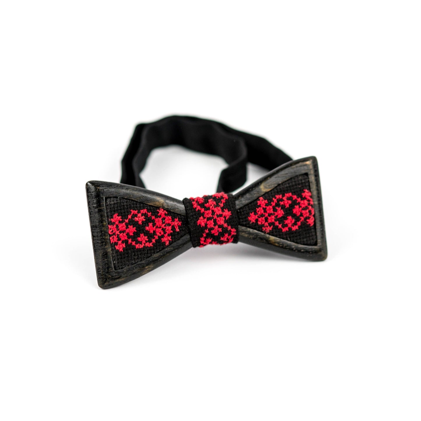 Ethnic Wooden Bow Tie: Ukrainian Ornament, Groomsmen Gift