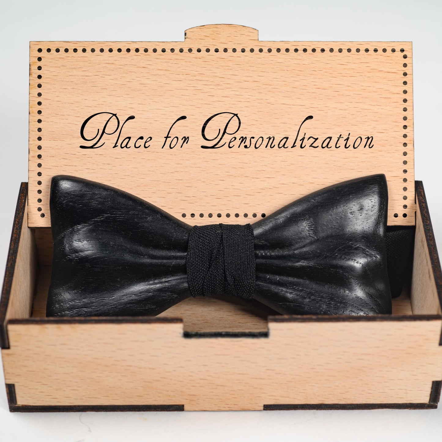 Oak Wooden Bowtie: Boho Wedding Groomsmen Gift