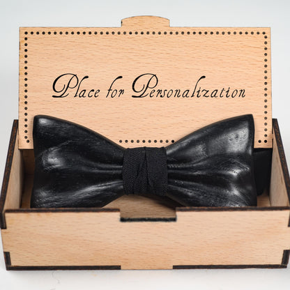 Oak Wooden Bowtie: Boho Wedding Groomsmen Gift