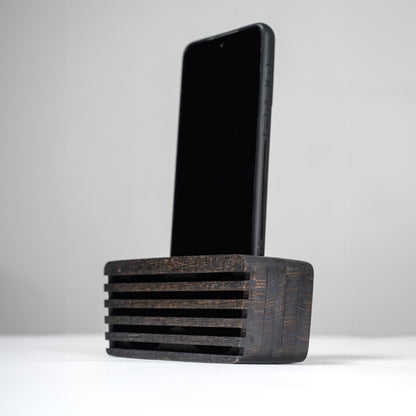 Personalized Phone Stand with Sound Amplifier - Gift for Husband
