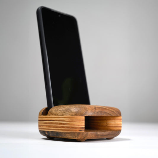 Custom Engraved Gift for Husband - Phone Stand with Acoustic Speaker Birthday Gift