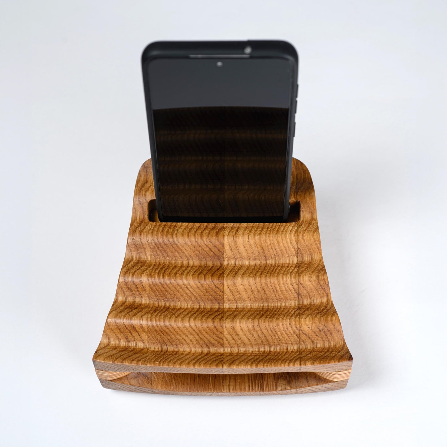 Wood Phone Stand Acoustic Speaker Charging Station Anniversary Gift for Husband Birhday Gift