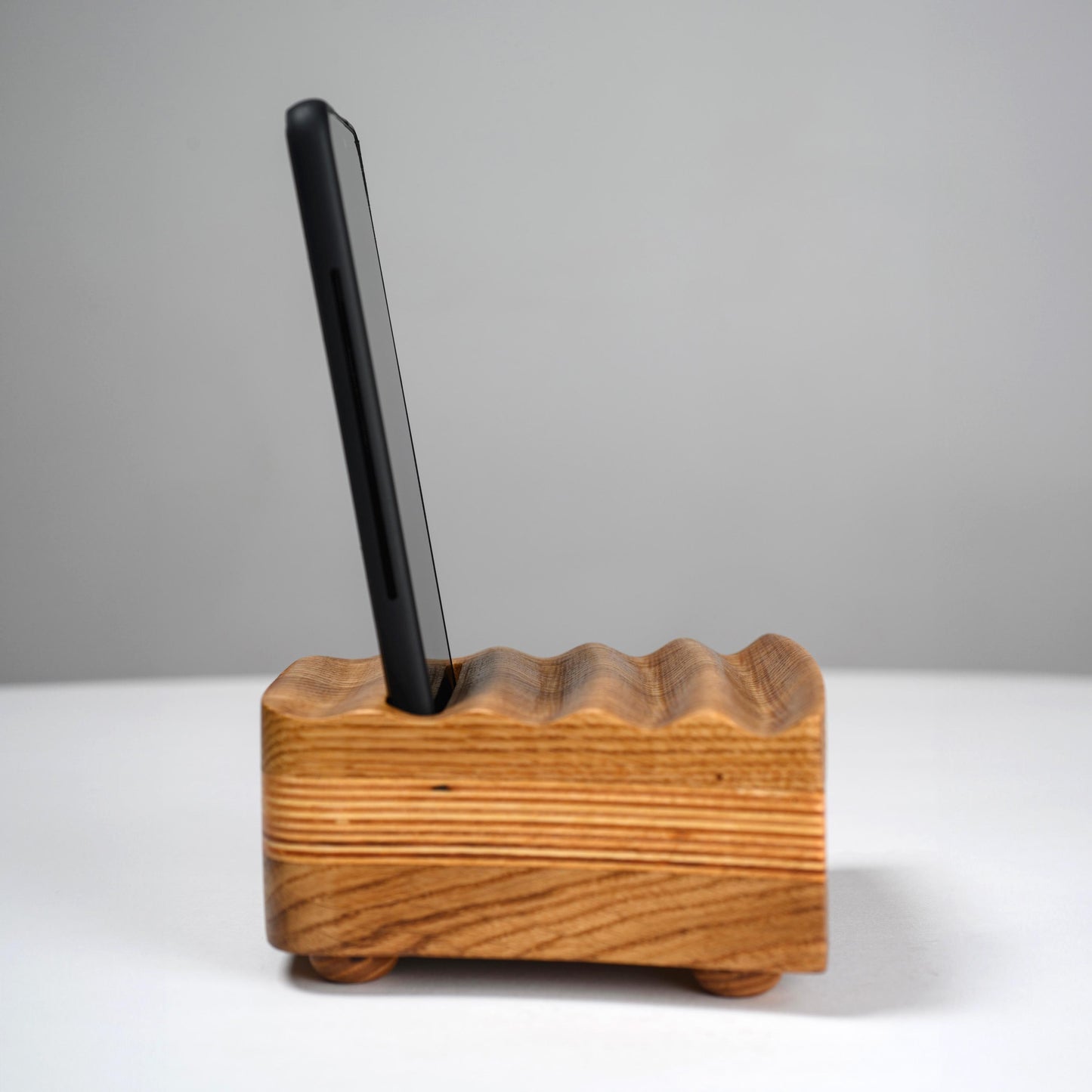 Wood Phone Stand Acoustic Speaker Charging Station Anniversary Gift for Husband Birhday Gift