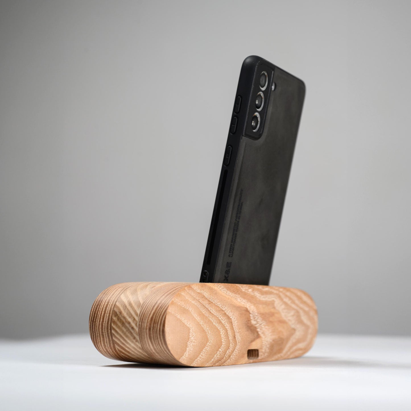 Minimalist wooden charging station – premium desk organization accessory