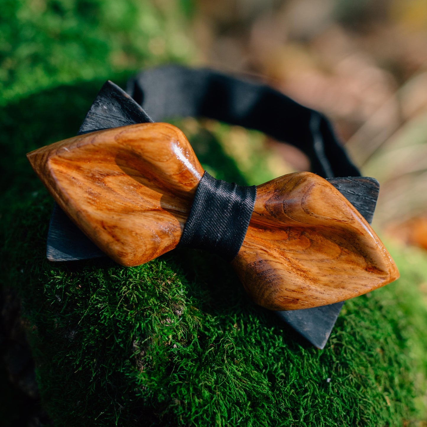 Oak Wood Bow Tie Anniversary Gift for Men, Groomsmen Proposal Wedding Accessories