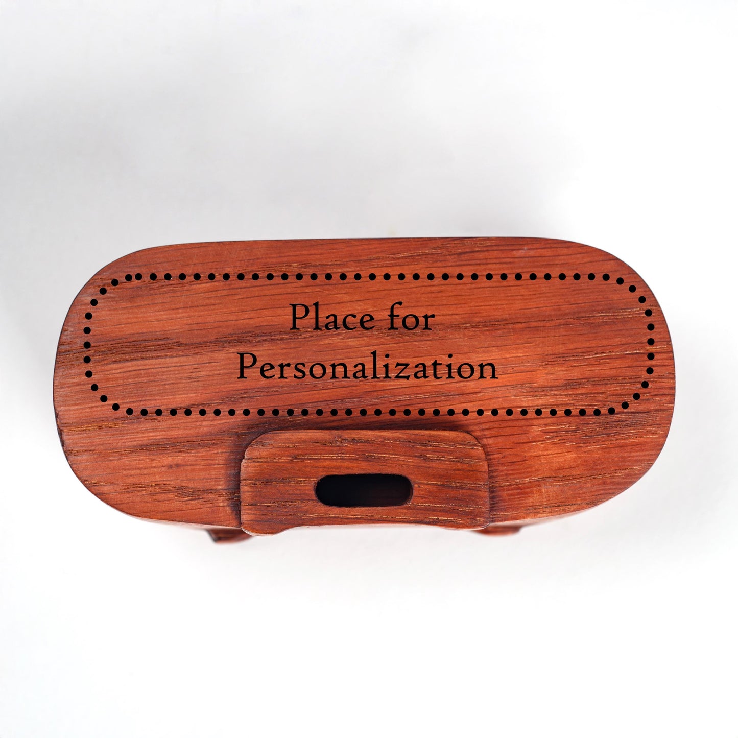 Custom engraved wooden phone speaker, personalized gift for husband, dad, or anniversary.