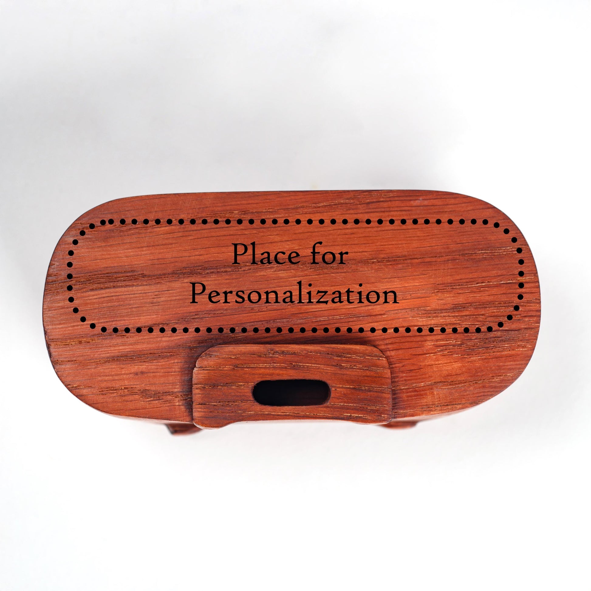 Custom engraved wooden phone speaker, personalized gift for husband, dad, or anniversary.