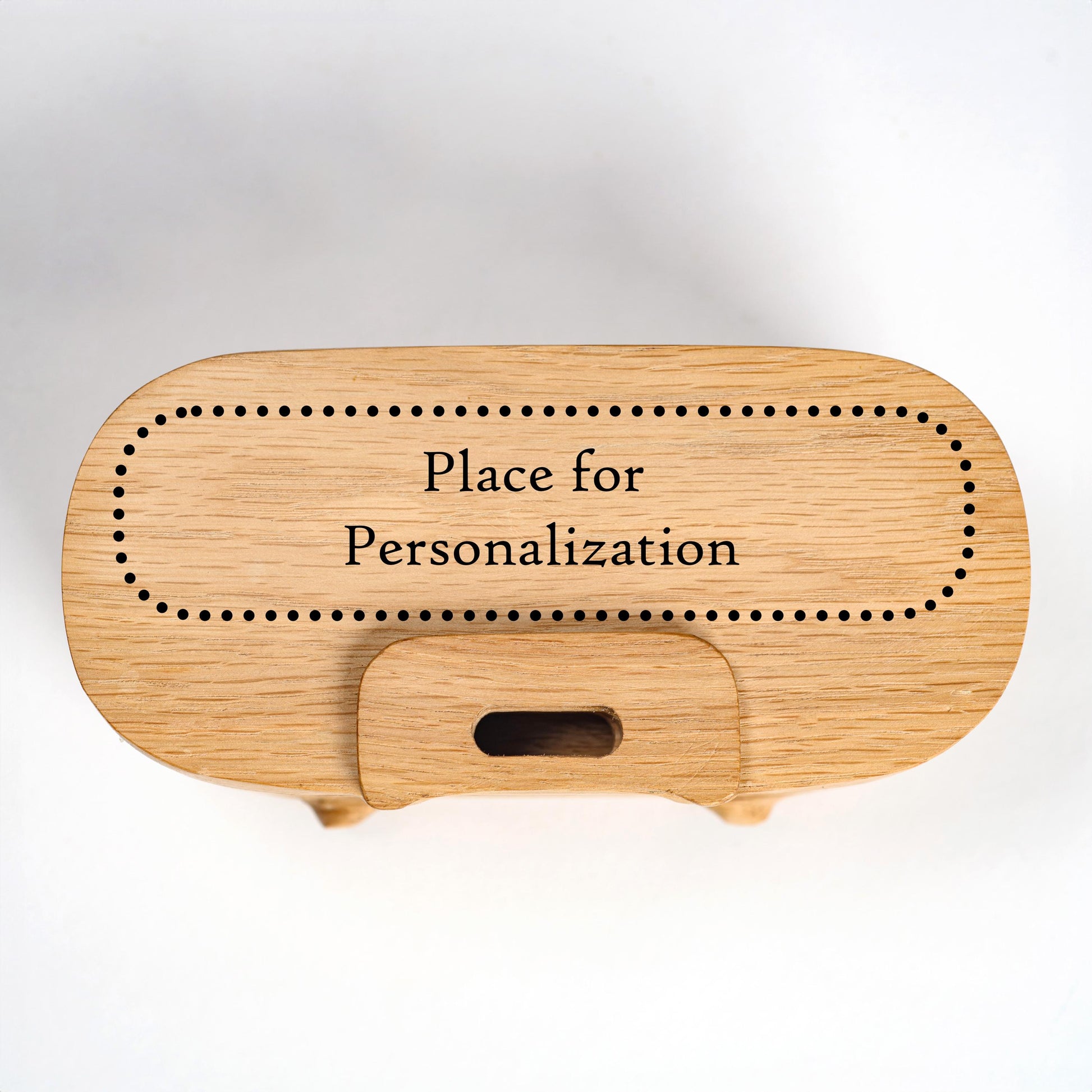 Custom engraved wooden phone speaker, personalized gift for husband, dad, or anniversary.