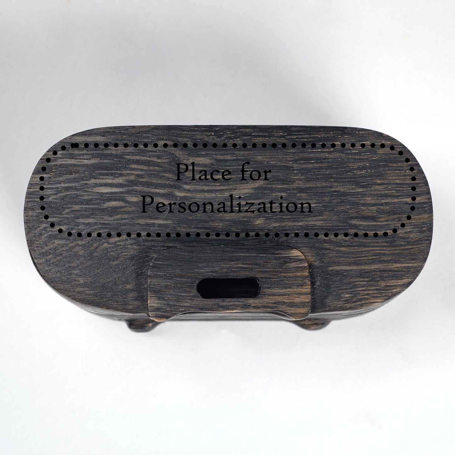 Custom engraved wooden phone speaker, personalized gift for husband, dad, or anniversary.