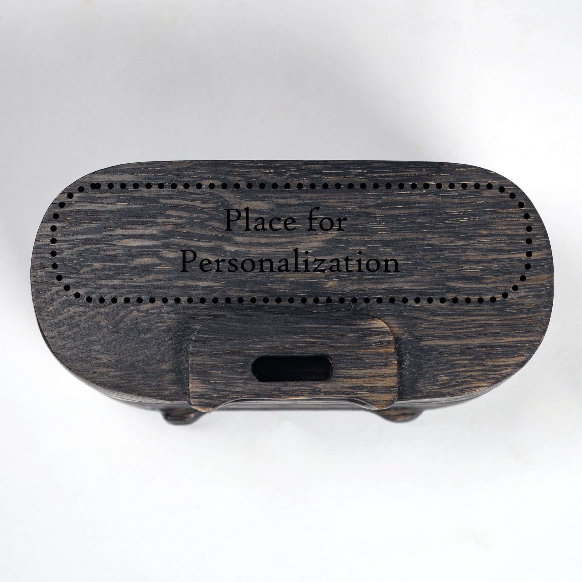 Custom engraved wooden phone speaker, personalized gift for husband, dad, or anniversary.