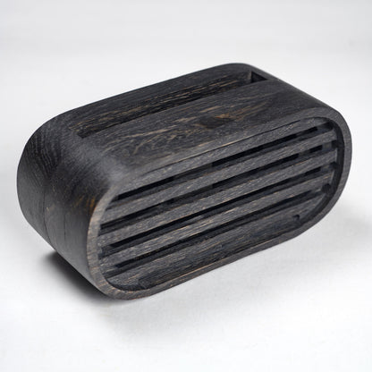 Wooden Phone Stand with Passive Sound Amplifier, Wood Charging Dock Station for Desk