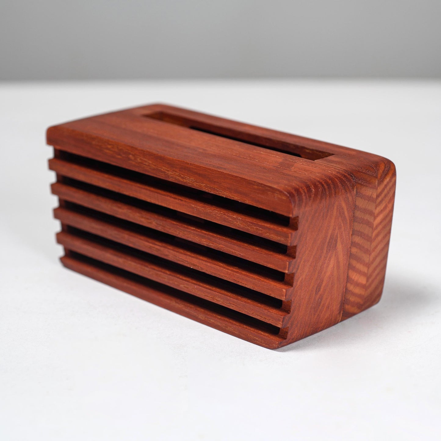Wooden Phone Speaker Stand Desk Organizer & Personalized Decor Gift – Thoughtful Gift for Husband Dad