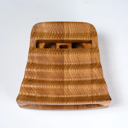 Wood Phone Stand Acoustic Speaker Charging Station Anniversary Gift for Husband Birhday Gift