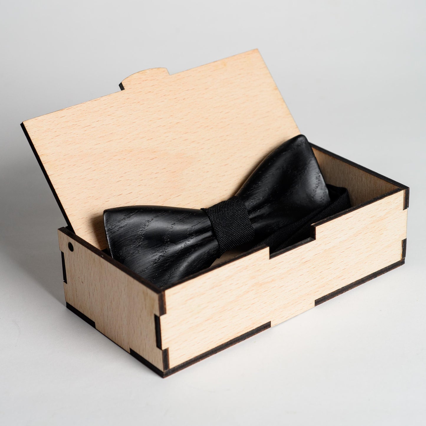Black Wood Bow Tie For Men Personalized Wedding Accessory