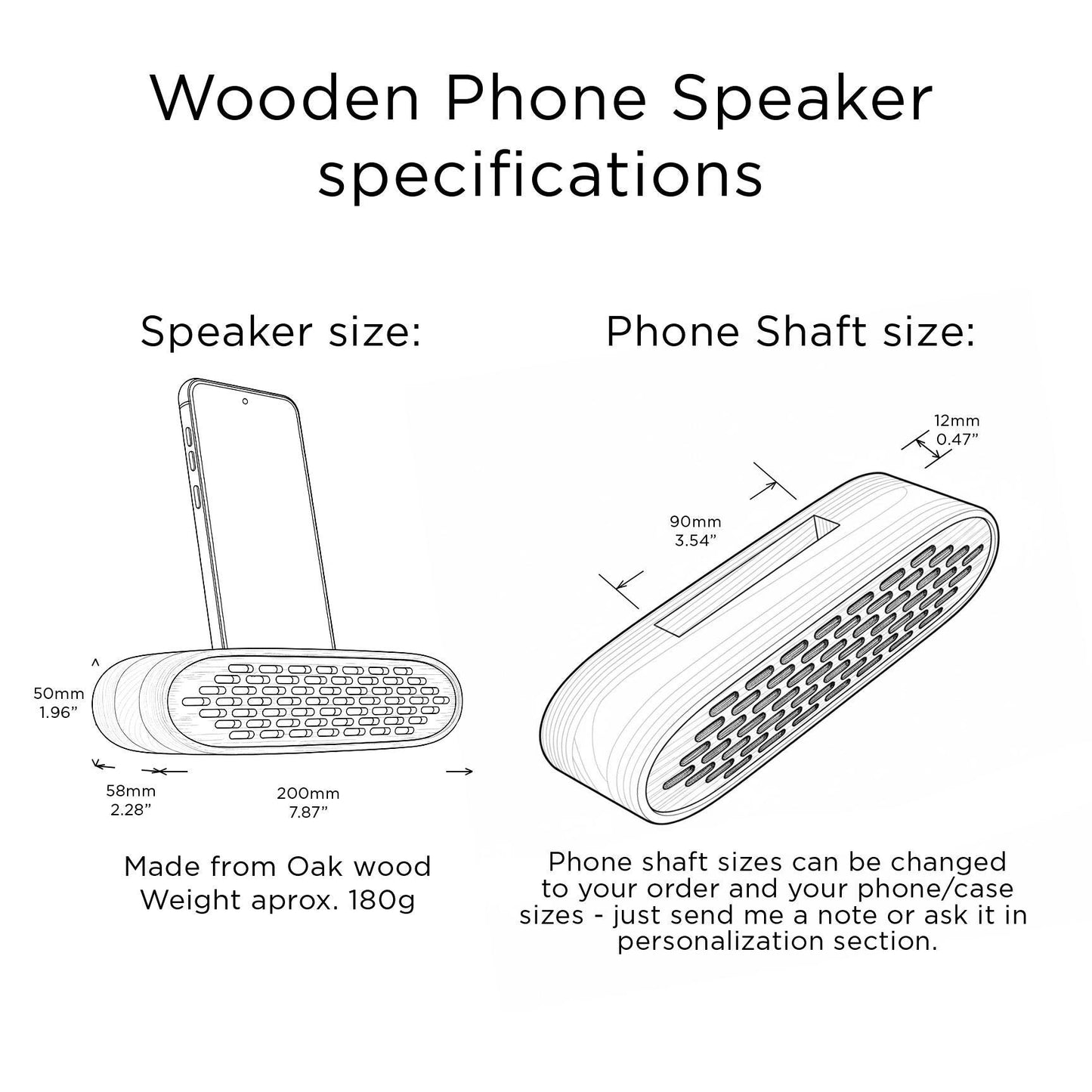 Personalized Decor Gift– Handmade Wooden Phone Speaker & Desk Organizer