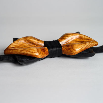 Oak Wood Bow Tie Anniversary Gift for Men, Groomsmen Proposal Wedding Accessories